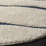 Safavieh Florida Shag 5'-0" x 5'-0" Rug in Cream / Blue