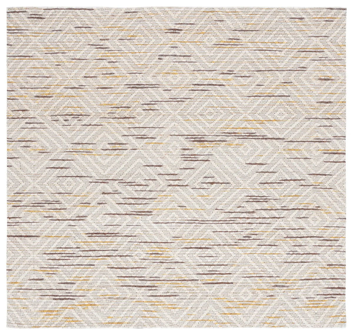 Safavieh Marbella 6'-0" x 6'-0" Rug in Ivory / Dark Brown