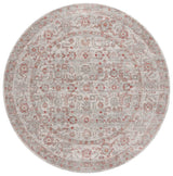 Safavieh Vintage Tabriz 6'-7" x 6'-7" Rug in Grey / Rust