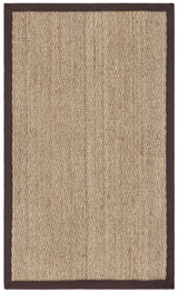 Safavieh Natural Fiber 3'-0" x 5'-0" Rug in Natural / Dark Brown