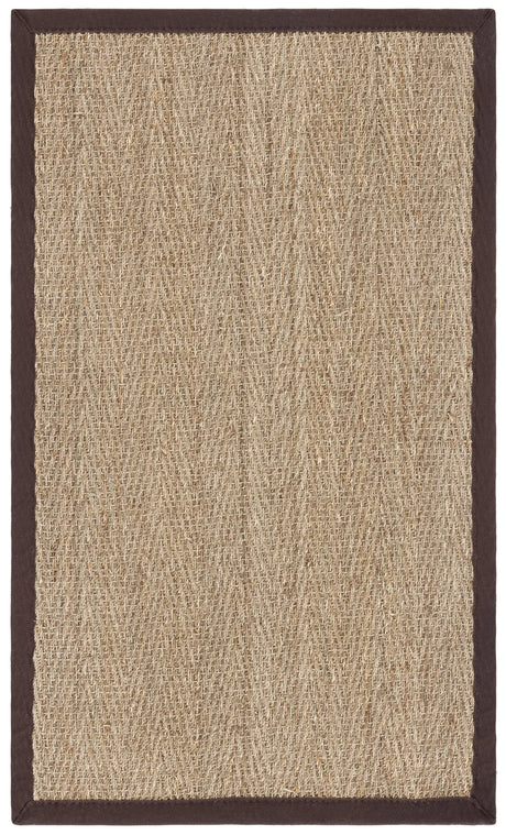 Safavieh Natural Fiber 3'-0" x 5'-0" Rug in Natural / Dark Brown