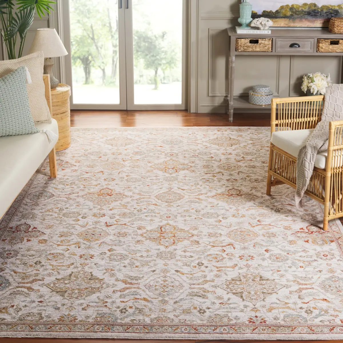 Safavieh Culture 8'-0" x 10'-0" Rug in Ivory / Rust