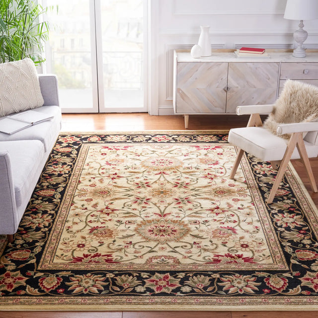 Safavieh Lyndhurst 8'-0" x 10'-0" Rug in Ivory / Black