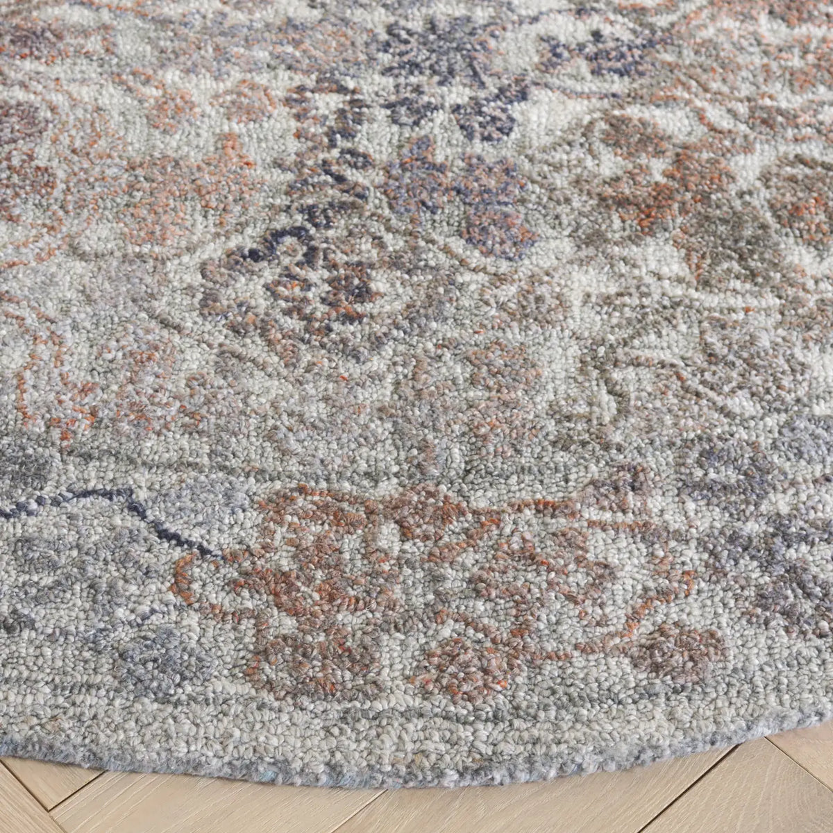 Safavieh Marquee 6'-0" x 6'-0" Rug in Rust / Grey