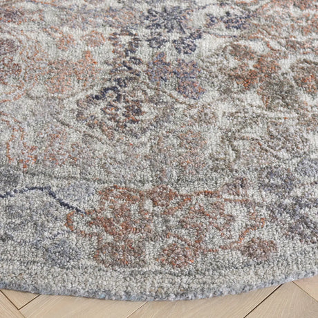 Safavieh Marquee 6'-0" x 6'-0" Rug in Rust / Grey
