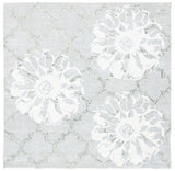 Safavieh Glamour 6'-0" x 6'-0" Rug in Silver / Ivory