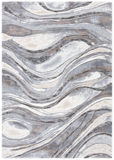 Safavieh Cyrus Shag 4'-5" x 6'-5" Rug in Grey / Beige