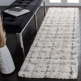 Safavieh Fontana Shag  800 2'-3" x 10'-0" Rug in Grey / Ivory