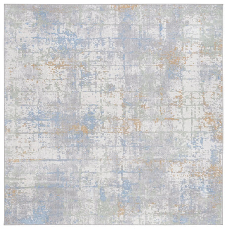 Safavieh Bayside 6'-7" x 6'-7" Rug in Grey / Ivory Blue