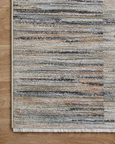 Loloi Soho Soh-07 Multi/Dove Rug - corner on wood