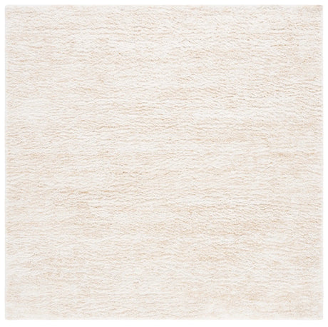 Safavieh Berber Shag 8'-0" x 8'-0" Rug in Ivory / Beige