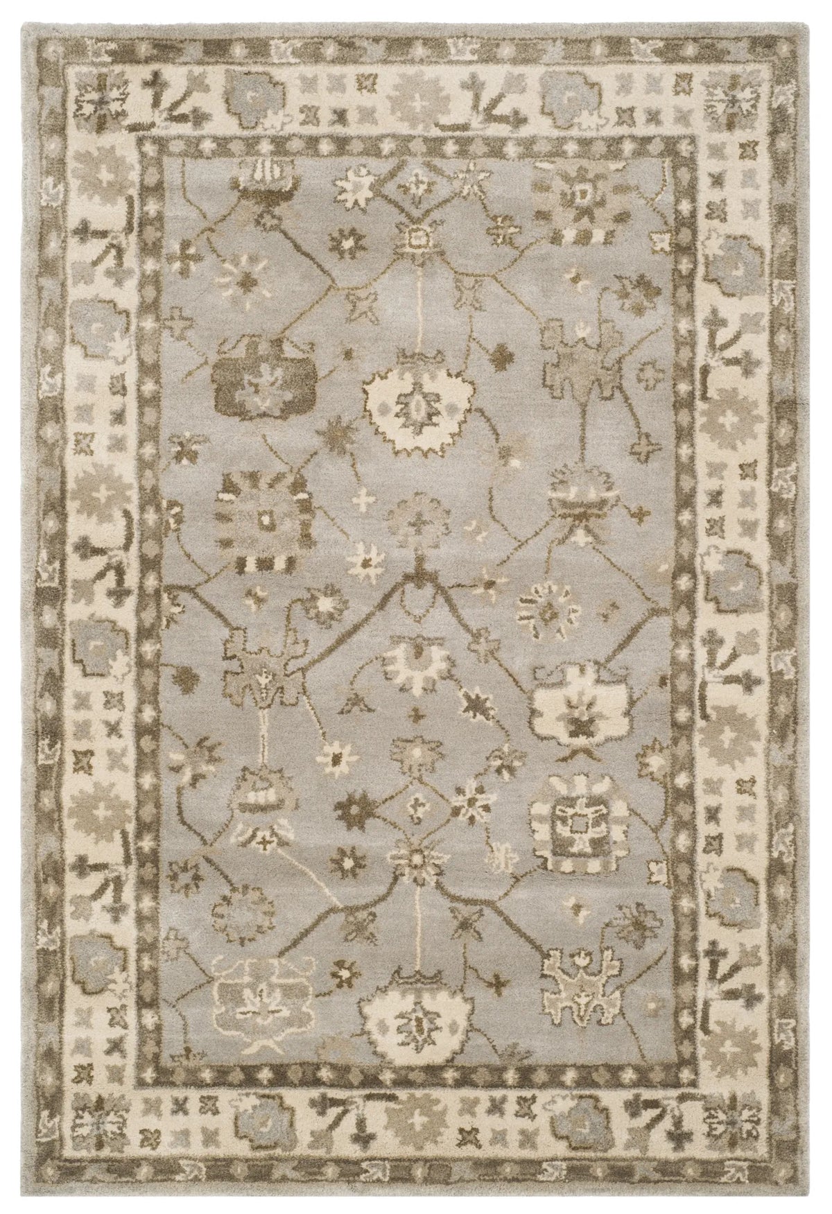 Safavieh Royalty 4'-0" x 6'-0" Rug in Silver / Cream