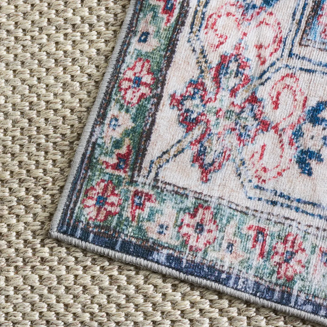 Safavieh Martha Stewart Washable 5'-0" x 7'-0" Rug in Navy / Beige