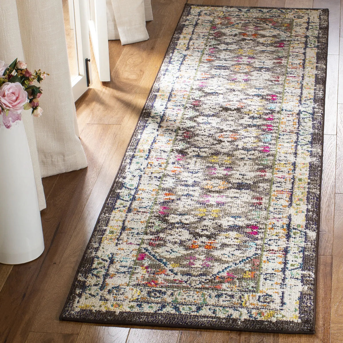 Safavieh Monaco 2'-2" x 8'-0" Rug in Brown / Grey