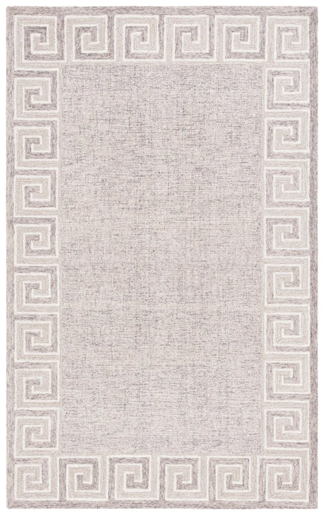 Safavieh Ebony 4'-0" x 6'-0" Rug in Dark Grey / Ivory