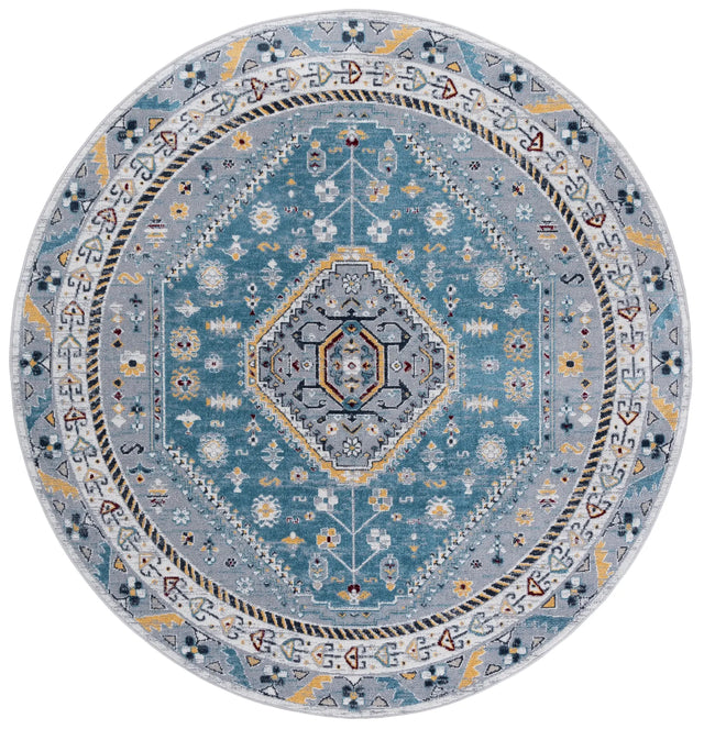 Safavieh Bayside 6'-7" x 6'-7" Rug in Blue / Grey