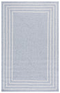 Safavieh Braided 4'-0" x 6'-0" Rug in Light Grey / Ivory