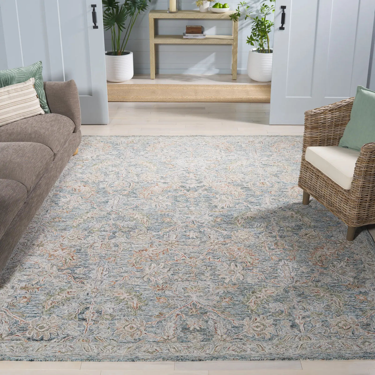 Safavieh Metro 10'-0" x 14'-0" Rug in Teal / Green
