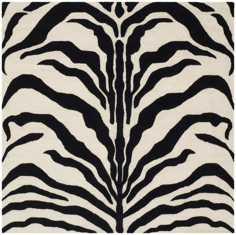 Safavieh Cambridge 6'-0" x 6'-0" Rug in Ivory / Black