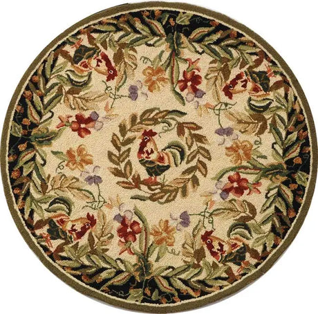 Safavieh Chelsea 3'-0" x 3'-0" Rug in Creme / Black