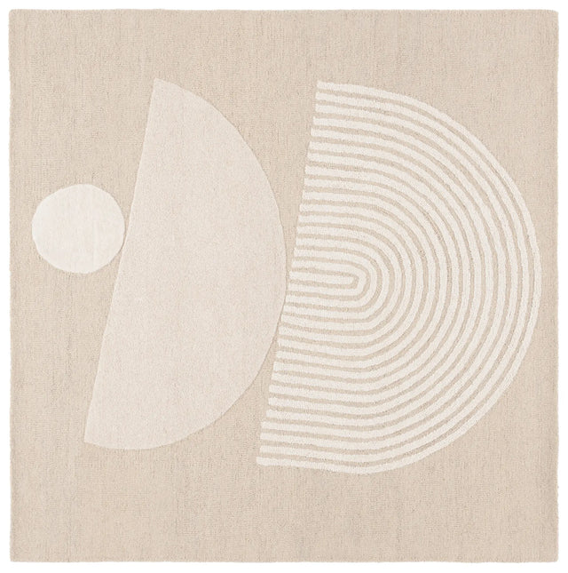 Safavieh Ebony 6'-0" x 6'-0" Rug in Beige / Ivory