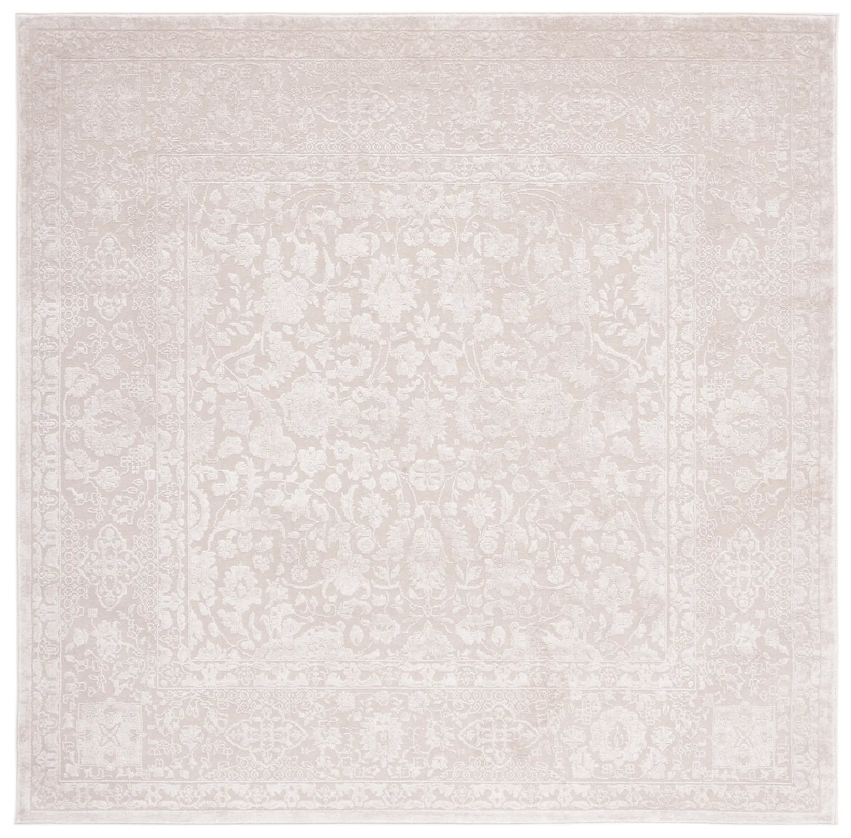 Safavieh Reflection 6'-7" x 6'-7" Rug in Creme / Ivory