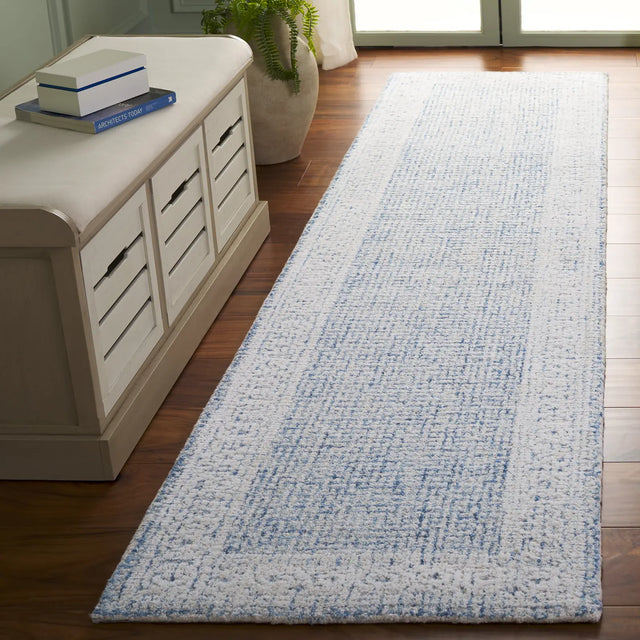 Safavieh Ebony 2'-3" x 9'-0" Rug in Blue / Ivory