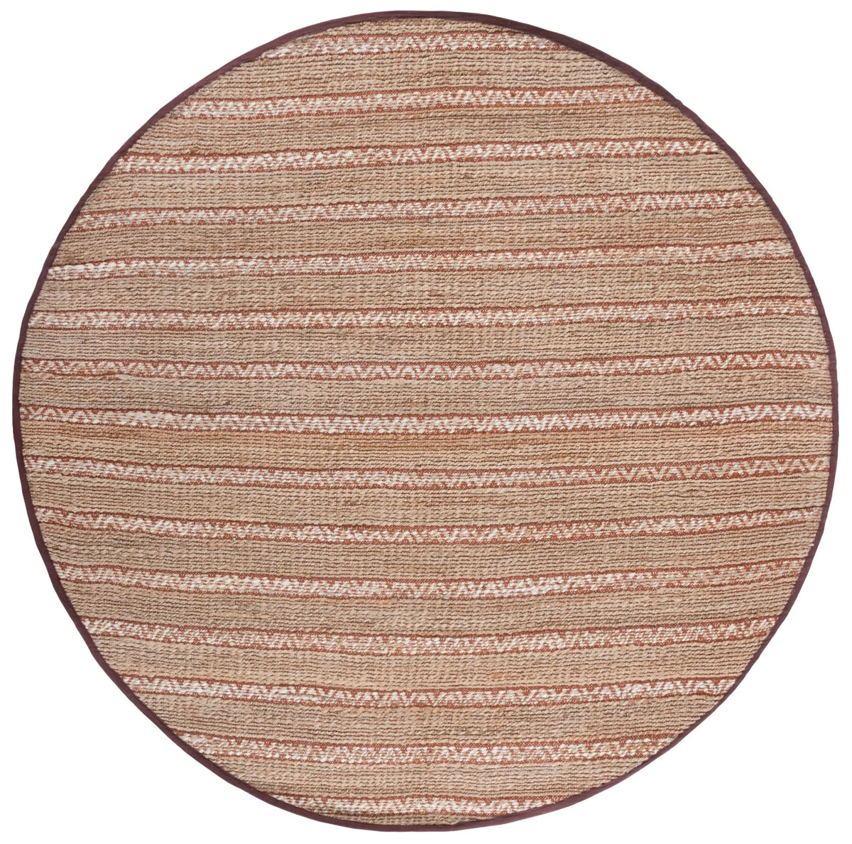 Safavieh Natural Fiber 7'-0" x 7'-0" Rug in Rust / Natural