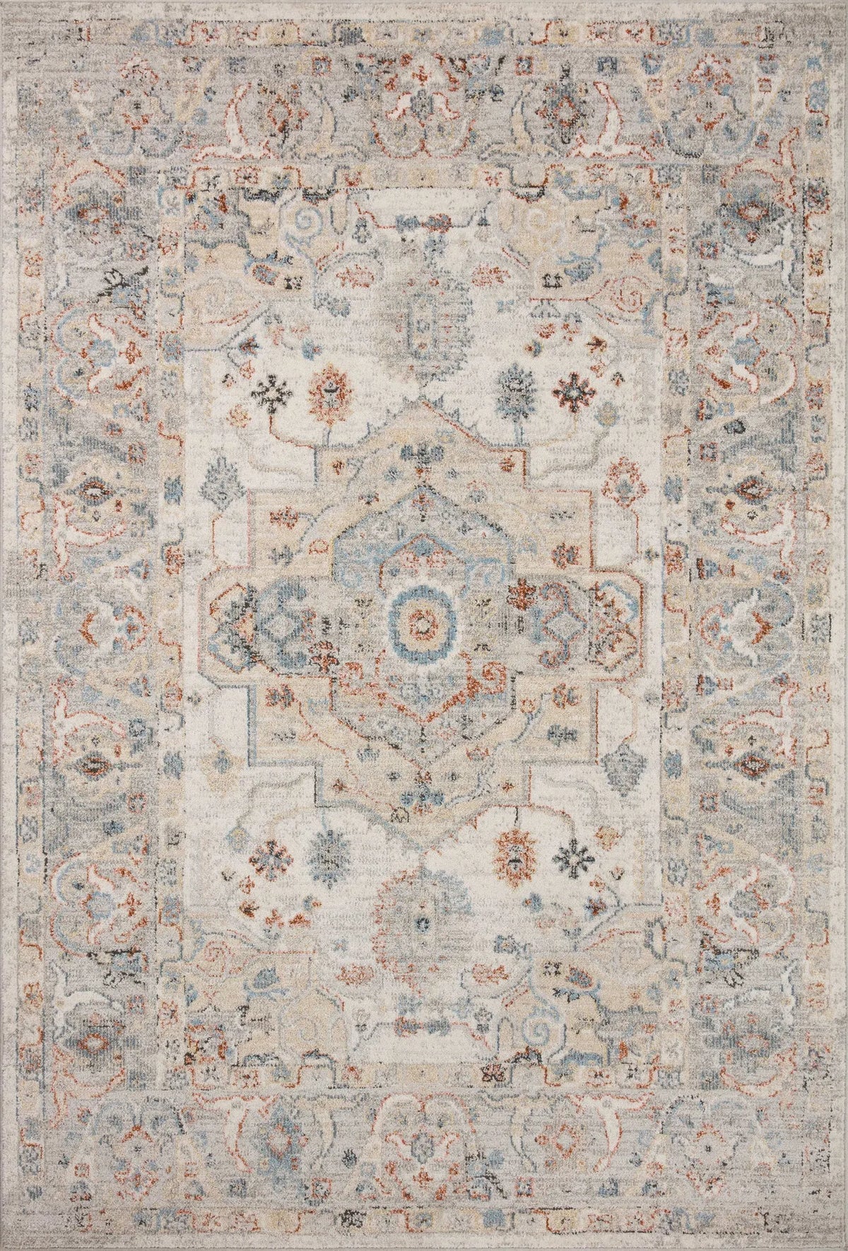 Loloi Odette Odt-09 Ivory/Multi Rug - main flat