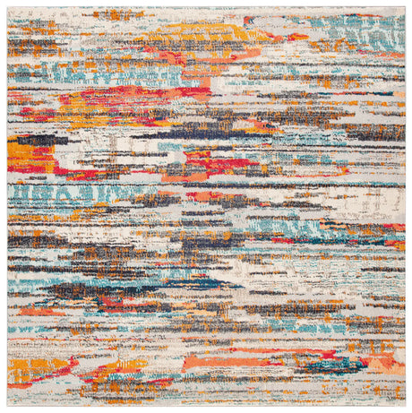 Safavieh Madison 6'-7" x 6'-7" Rug in Ivory / Multi