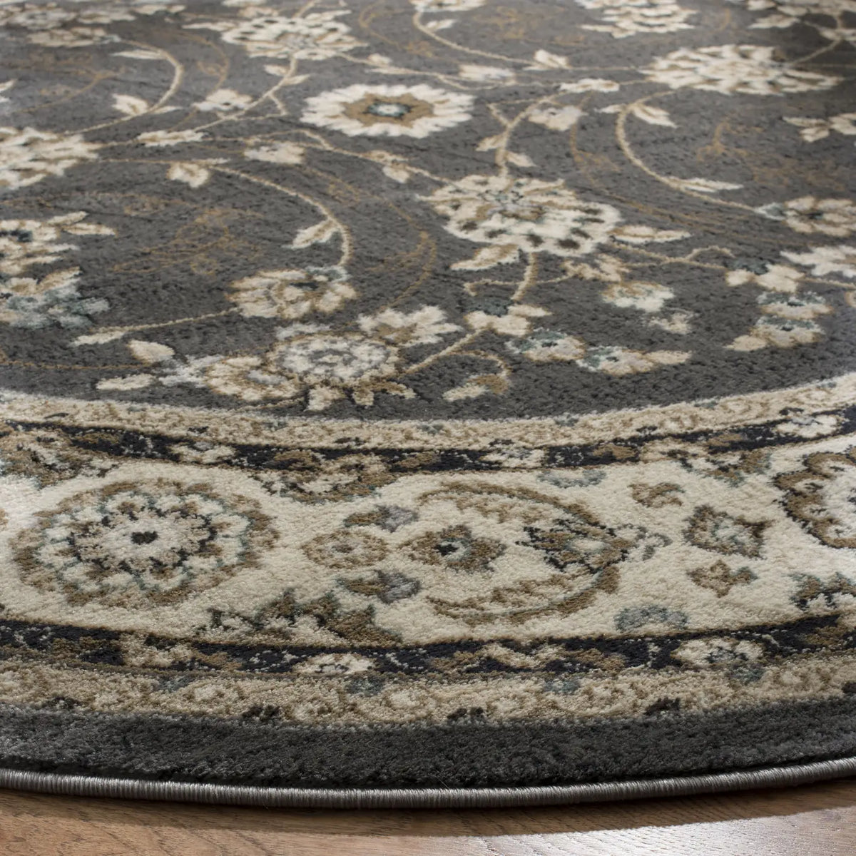 Safavieh Lyndhurst 7'-0" x 7'-0" Rug in Grey / Cream