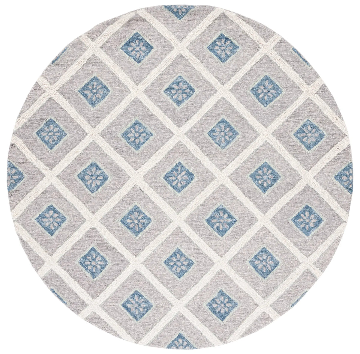 Safavieh Metro 6'-0" x 6'-0" Rug in Blue / Ivory