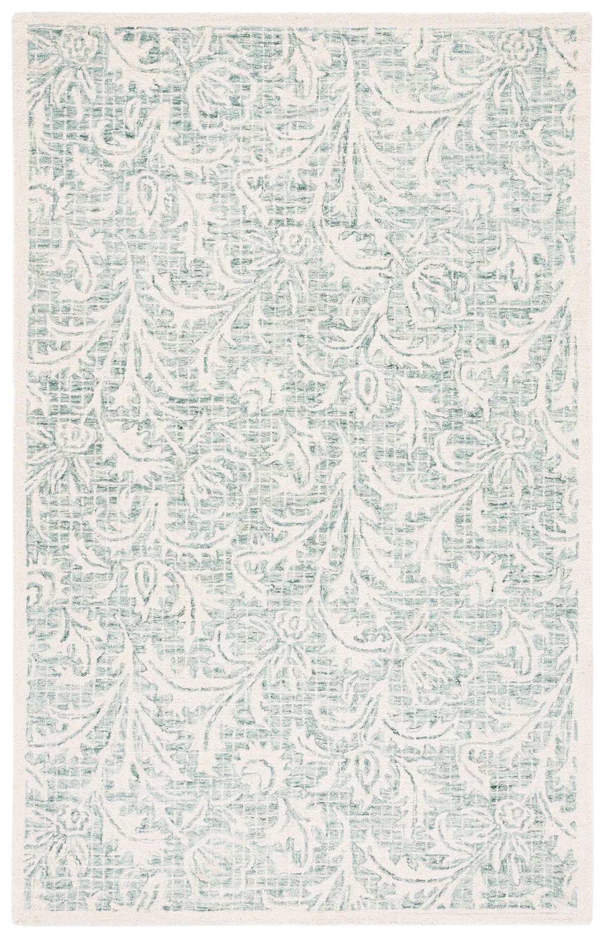 Safavieh Micro-Loop 4'-0" x 6'-0" Rug in Grey / Ivory