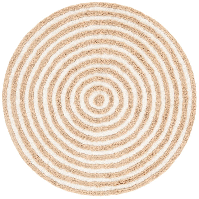 Safavieh Easy Care 3'-0" x 3'-0" Rug in Orange / Ivory