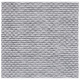 Safavieh Montauk 6'-0" x 6'-0" Rug in Black / Ivory