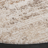 Safavieh Ravine Shag 6'-7" x 6'-7" Rug in Beige / Ivory