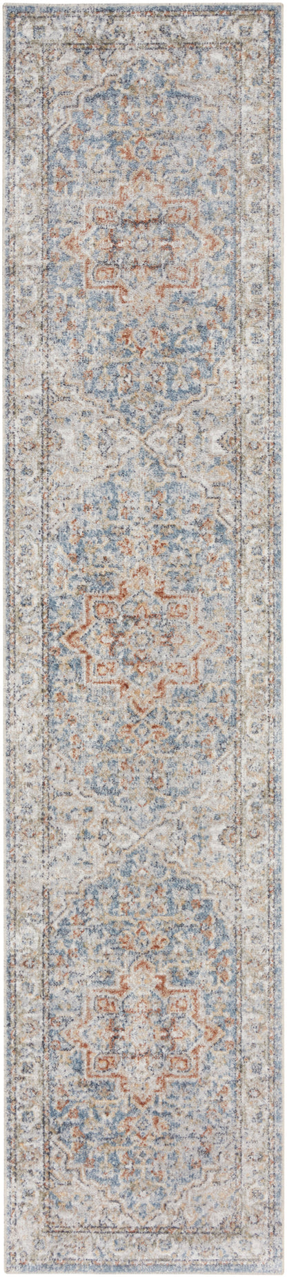 Nourison Astra Machine Washable Asw12 Denim Multi Area Rug