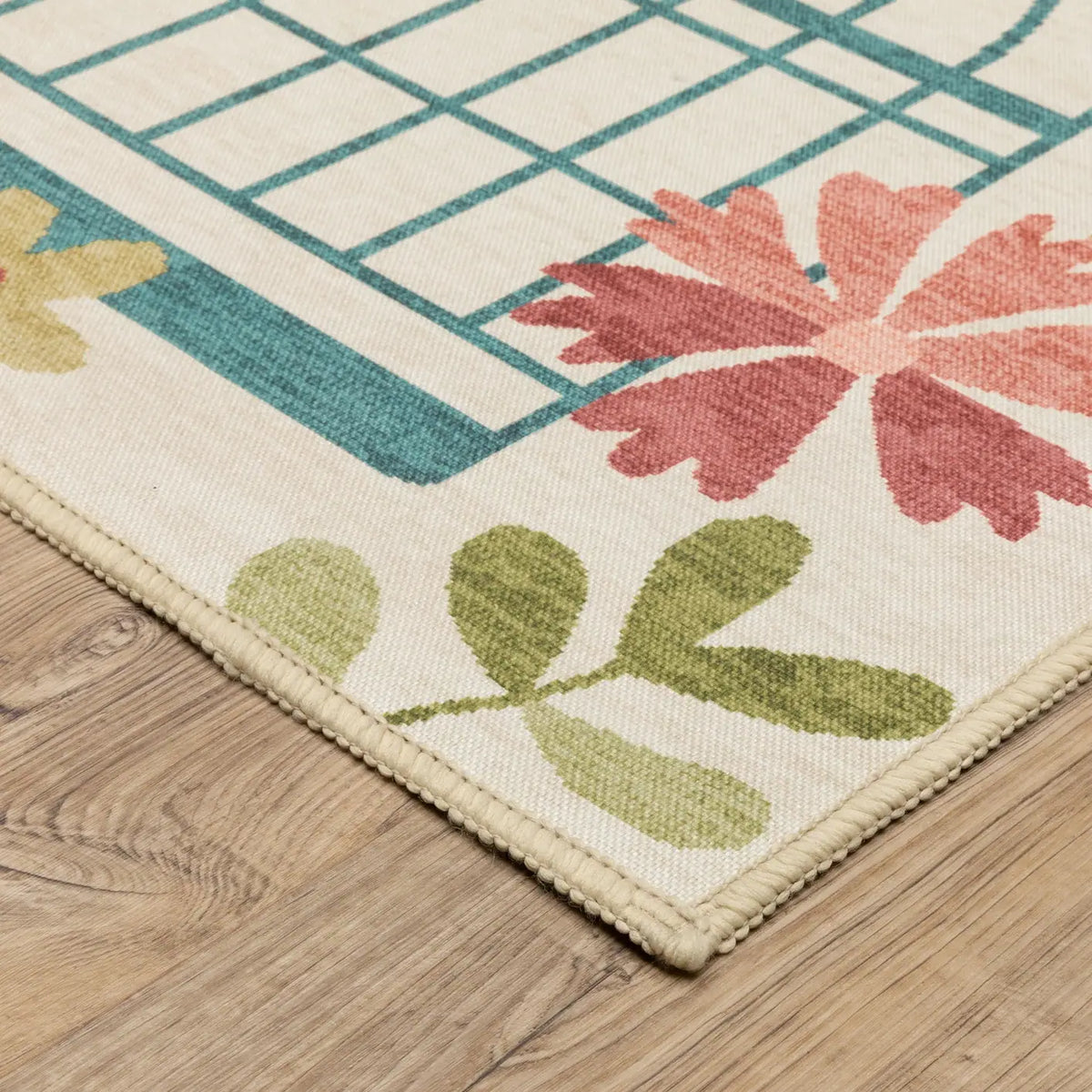 Oriental Weavers Sphinx Fiji FIJ05 Multi Rugs - corner detail