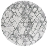 Safavieh Horizon Shag 800 6'-7" x 6'-7" Rug in Ivory / Green