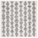 Safavieh Tulum 6'-7" x 6'-7" Rug in Ivory / Black