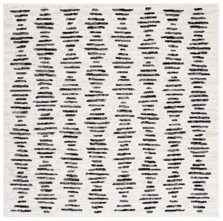 Safavieh Tulum 6'-7" x 6'-7" Rug in Ivory / Black