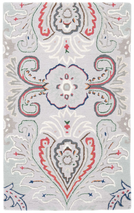 Safavieh Bella 3'-0" x 5'-0" Rug in Grey / Red