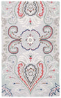 Safavieh Bella 3'-0" x 5'-0" Rug in Grey / Red