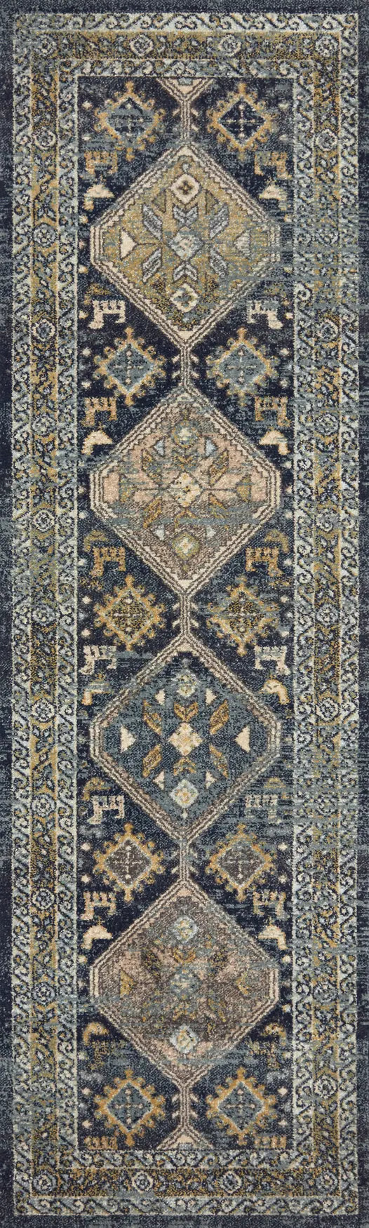 Loloi Jocelyn Joc-02 Navy/Blue Rugs - runner flat