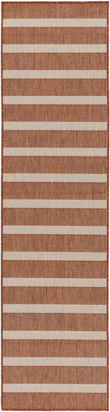 Nourison Positano Pos03 Terracotta Ivory Rug