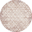 Dynamic Rugs Obsession 9531 Power Loomed Modern Beige/Cream Rug - Round