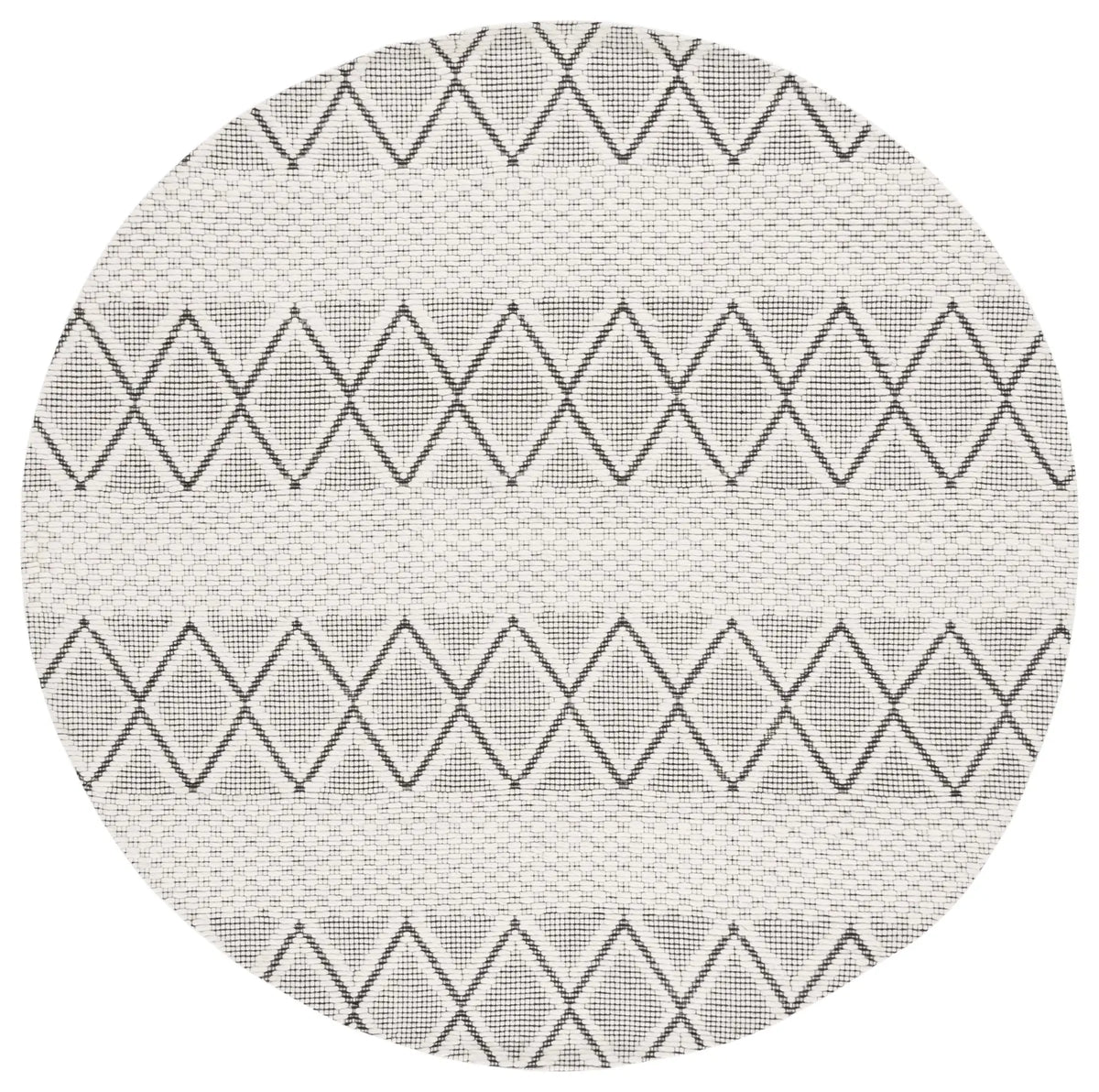 Safavieh Marbella 6'-0" x 6'-0" Rug in Ivory / Black
