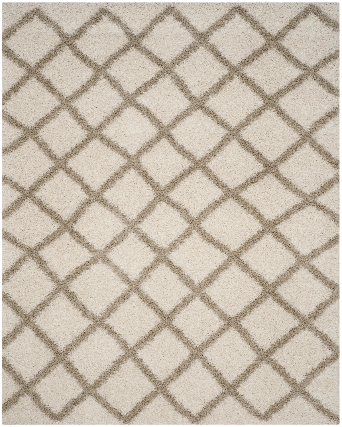Safavieh Sgd-Dallas Shag 10'-0" x 14'-0" Rug in Ivory / Beige