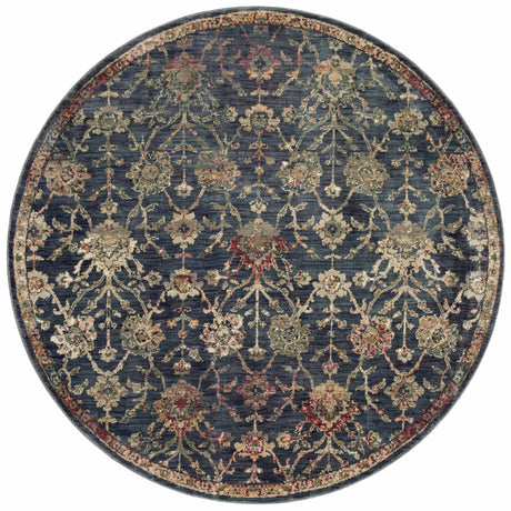 Loloi Giada Gia-05 Navy/Multi Rugs - round flat