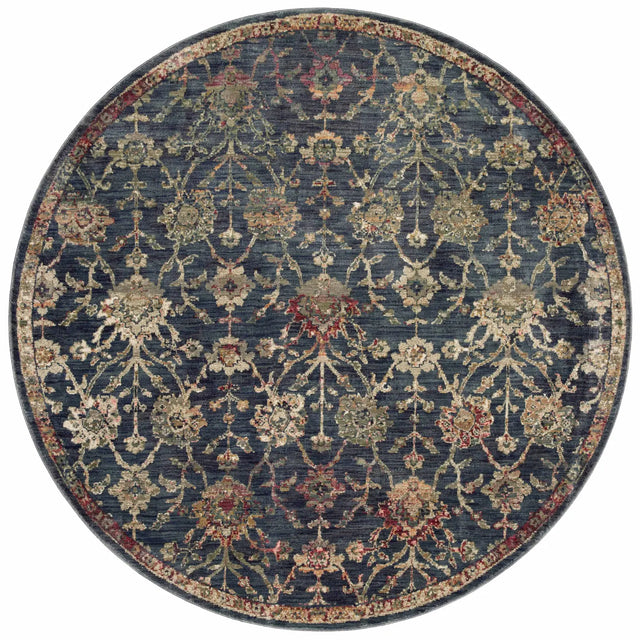 Loloi Giada Gia-05 Navy/Multi Rugs - round flat